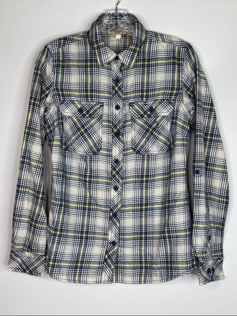 Duluth Trading Co Crosscut Wicking Flannel Shirt Size XS